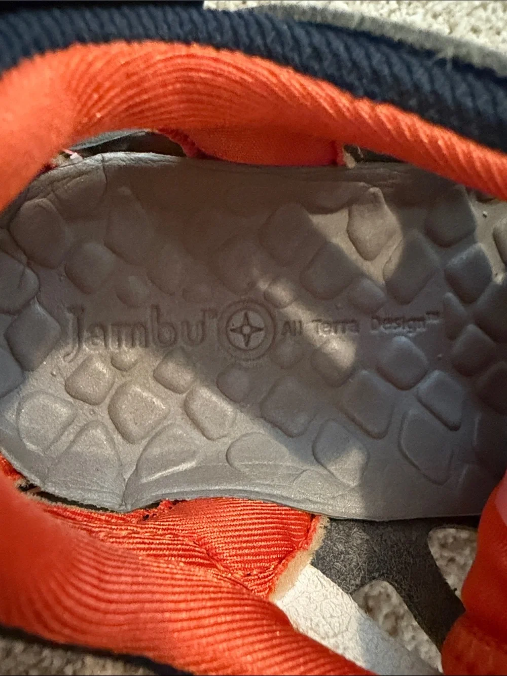 Jambu Kids Navy and Orange Water Shoes